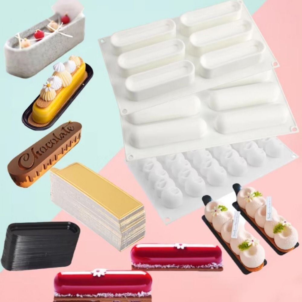 Kitchen Appliances Baking - New Silicone Mousse Cake Mold Long