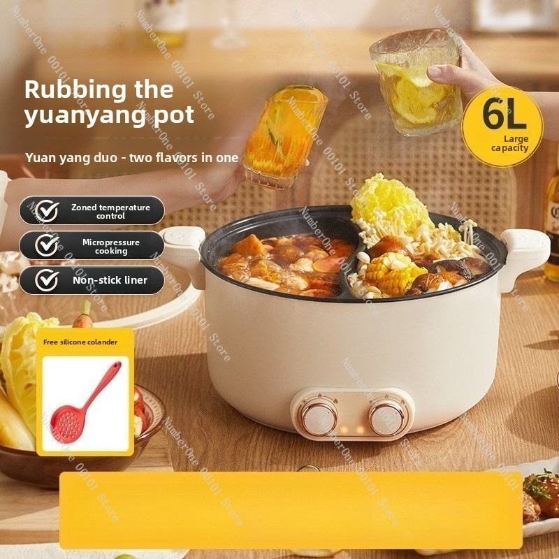 6L 8L Double Pot Electric Hot  - огляд і ціна Kitchen Appliances For Home