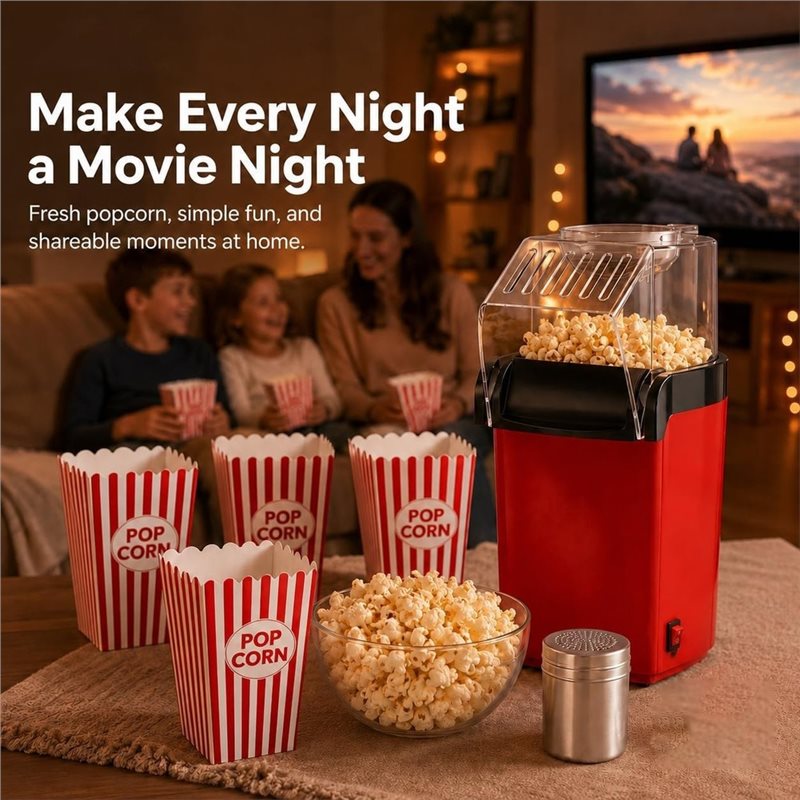 A74X-Hot Air Popcorn Maker Wit - огляд і ціна Air Popcorn Maker