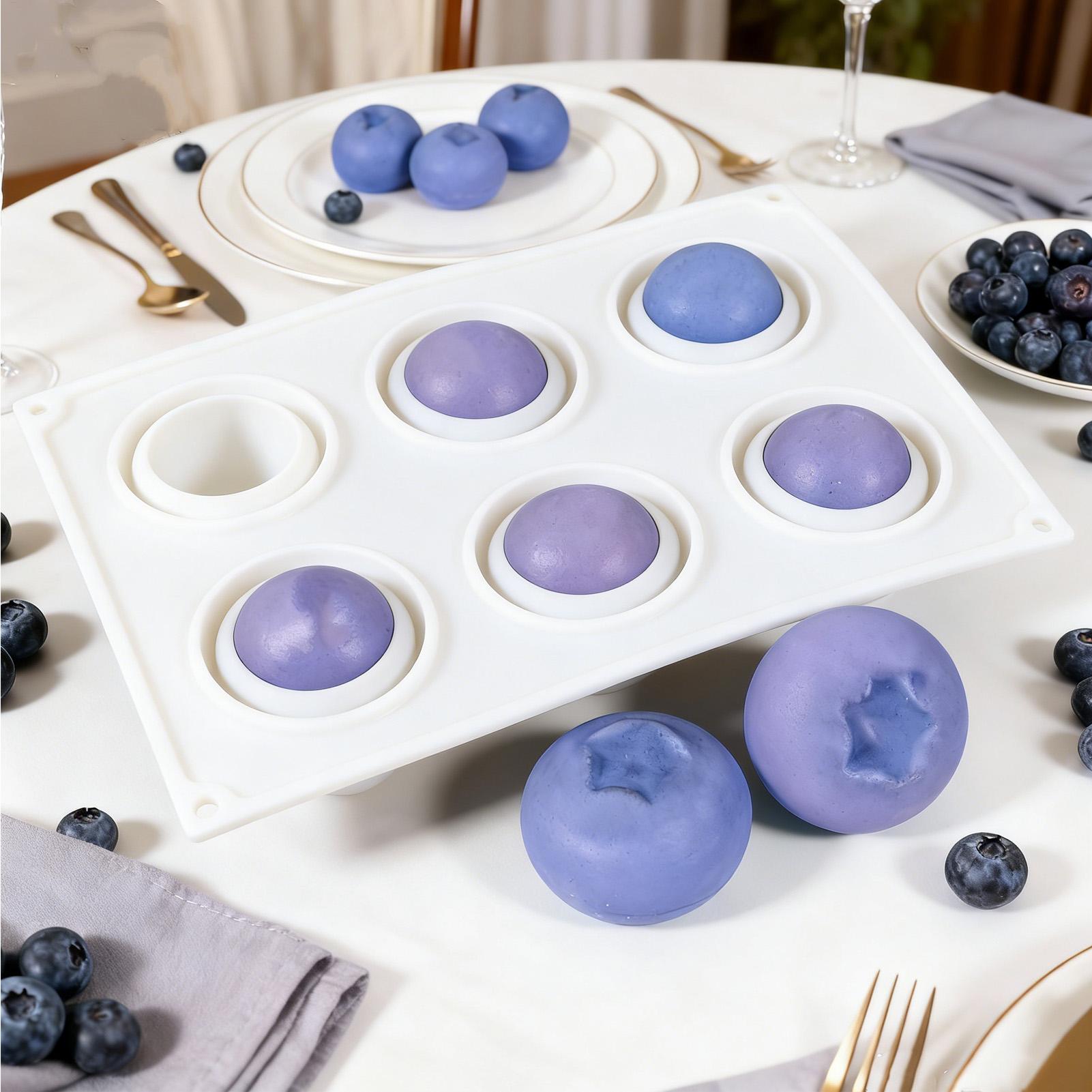 6 Cavity Blueberry Mousse Cake - огляд і ціна Kitchen Appliances Baking