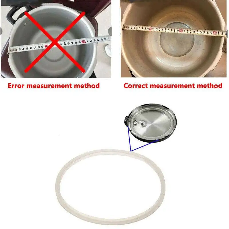 18-32cm Clear Silicone Pressur - огляд і ціна Instant Pot Pressure Cooker