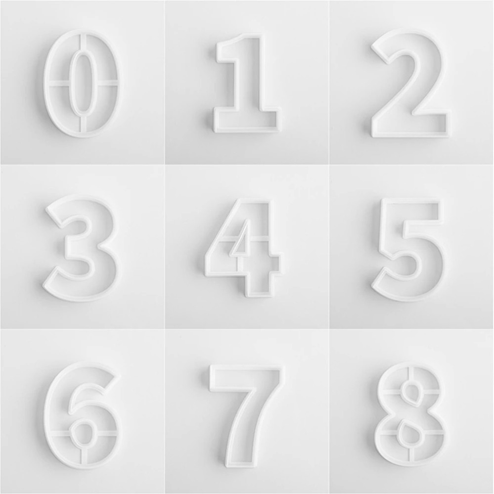 Large Numbers Cookie Cutters B - огляд і ціна Kitchen Appliances Baking